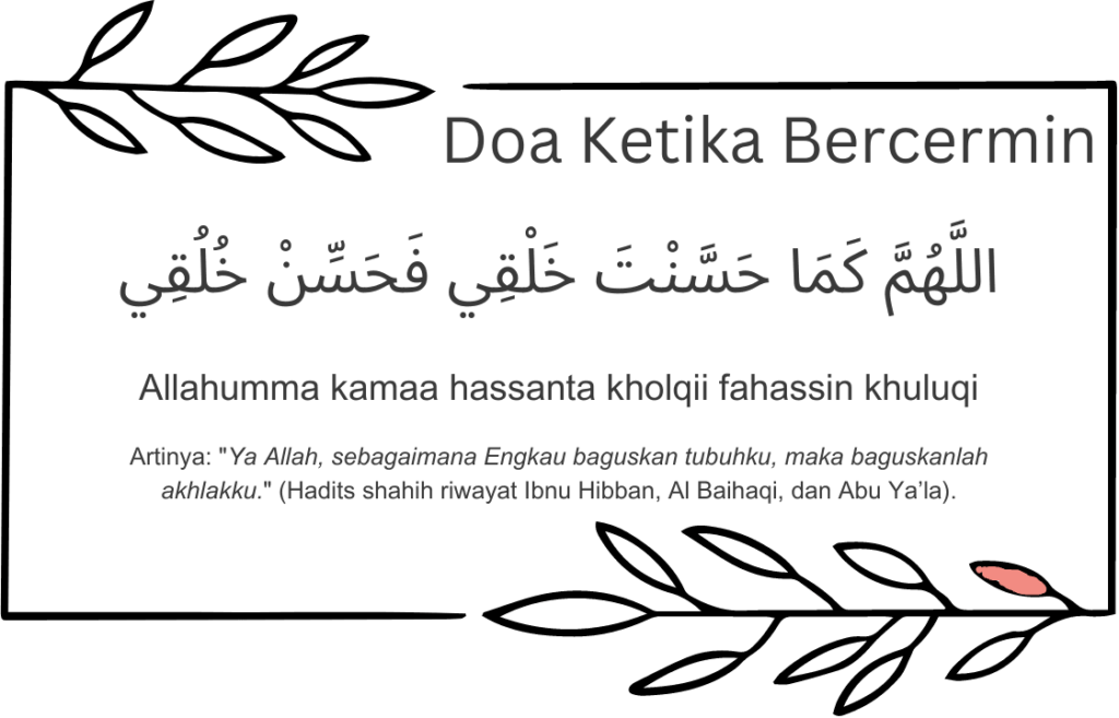 Lafaz Doa Bercermin Arab, Latin, dan Artinya