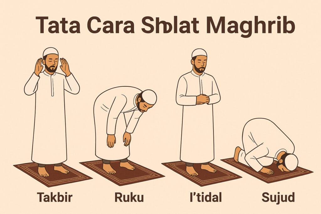 Tata Cara Sholat maghrib