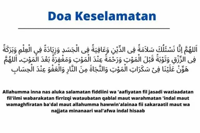 Doa keselamatan