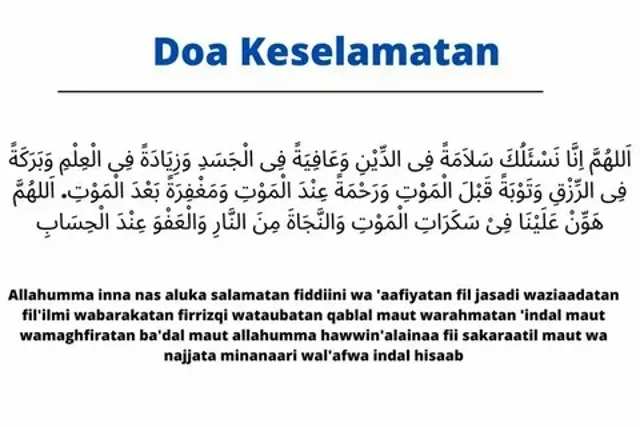 Doa keselamatan