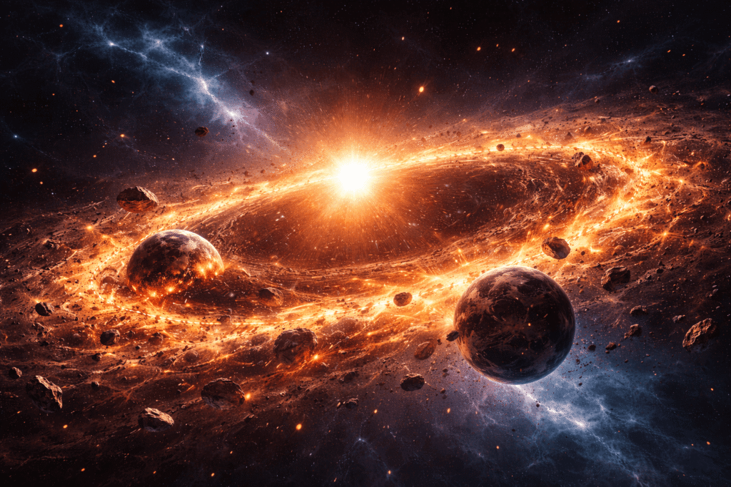 sistem bintang gaia20ehk tempat dua planet bertabrakan