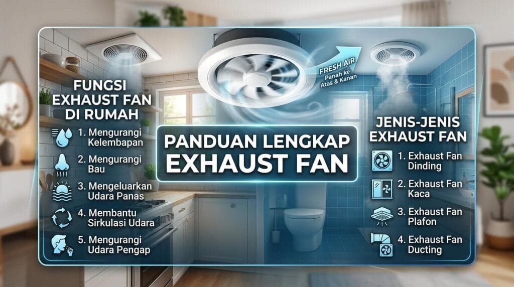 Exhaust Fan: Fungsi, Jenis, Ukuran, Daya, dan Cara Memilih yang Tepat